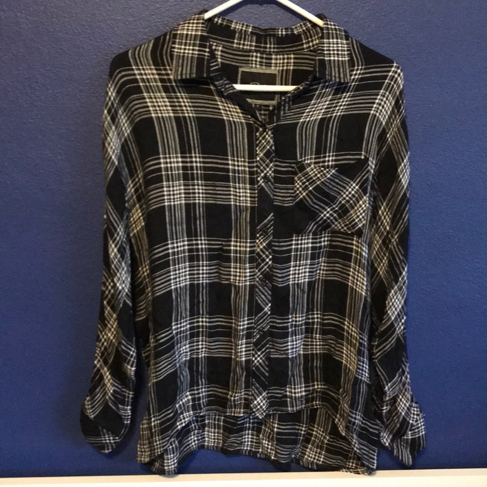 Like New Rails Maddox Button Down Noir sz S